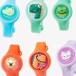 어린이 손목 착용 캐릭터 디자인 실리콘 밴드 야외 활동 벌레 기피 제품 캠핑