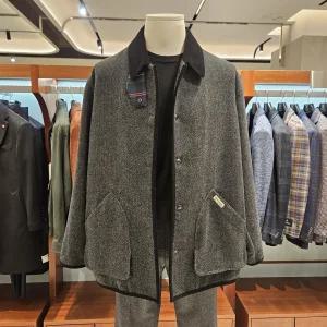 킨록바이킨록앤더슨 울 블랜디드 헌팅자켓 하프코트(LKU02L0M9)