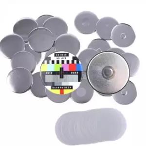 자석형 핀버튼 리본 브로치 만들기 58MM 100개입