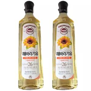 사조 해표 해바라기유 900ml x 2개 / 식용유 유지류 오일 기름