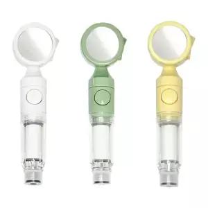 아쿠아붐 여행용 미니 정수샤워기 4단 -R 원터치 온오프 녹물 불순물제거