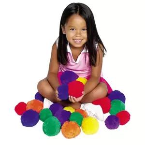 영유아 어린이 체육놀이용 털공 12개세트 체력발달 아기선물 캠핑놀거리 스포츠완구