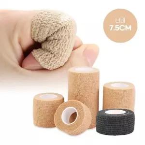 자가 점착 압박 붕대 골프 손가락 밴드 7.5cmX4.5M 반창고 압박용 강아지 신발