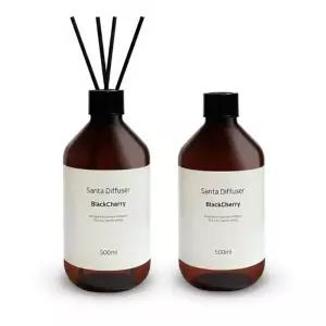 ( )산타 대용량 실내 거실 화장실 방향제 디퓨저 블랙체리향 500ml 2개