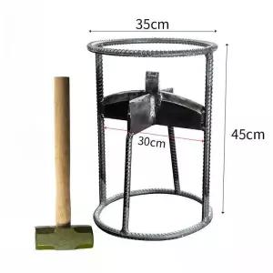장작 참나무 십자형 야외캠핑 땔감 쪼개기 작두 도끼