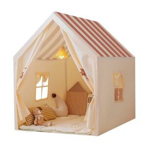 산비둘기 텐트 공주 놀이방 작은 집집마다 실내 아이들이 분장하다 여자 남자 성으로