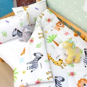 순면 100% 어린이 초등 학생 주니어 차렵 이불 동물 사파리 qQZ2+1InS