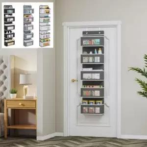 문걸이 5단 수납포켓 옷장정리 소품 바구니 벽수납 수납장 관리 먼지방지 다용도행거 방문 5단 포켓