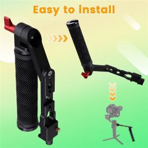 호환 하세요DJI 로닌 RS2/RSC2/RS3 스태빌라이저용 핸드헬드 케틀 SLR 유니버설 조인트 슬링 핸들