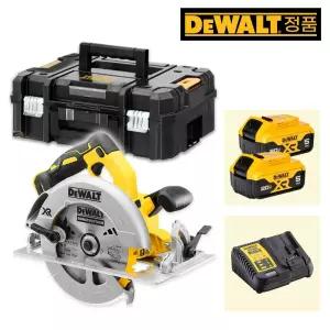 디월트 DCS570P2 20Vmax 5.0Ah x2 브러쉬리스 184mm(7인치) 충전원형톱 충전스킬