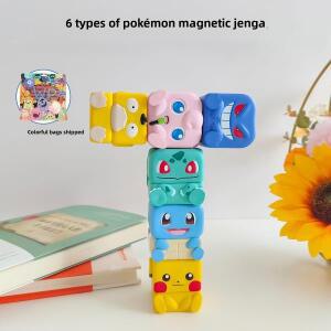 포켓몬 콜라보 마그네틱 스태킹 뮤직 6종 세트 창의적인 인터랙티브 피카츄 클래식 캐릭터 피규어