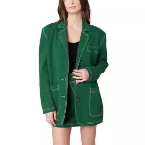 [BLANKNYC] 여성용 오버사이즈 트윌 블레이저, 빅 스핀