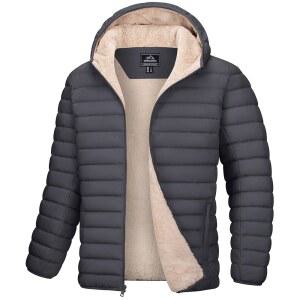 후드 플리스 안감이 있는 따뜻한 패딩 코트 방수 다운 재킷 지퍼업 겨울