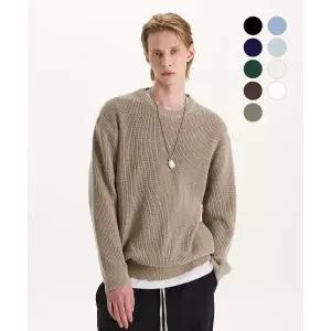 매장정품 CONNECT KINLOCH 올데이 소프트 코튼 라운드 니트 9COLOR EGW3139 124435