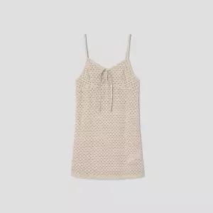 [매장정품] 에잇세컨즈 여성 기모 레이스 레이어드 미니 원피스 베이지 356171CM0A