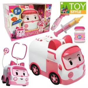 [로보카폴리] 엠버 구급차 병원놀이 소꿉놀이 의사 역할놀이