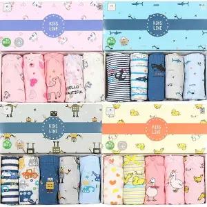 [보리보리/키즈라인]아동용 순면 삼각팬티 5매입 유아 주니어 남아 여아 속옷