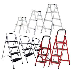 모모이츠 안전 사다리 가정용 접이식 미니 작업 3단 4단 다용도 계단 알루미늄 4종
