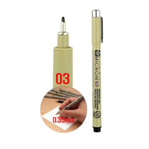 사쿠라 피그마 마이크론 03(0.35mm)캘리그라피 젠탱글아트 만화 드로잉펜 제도 일러스트