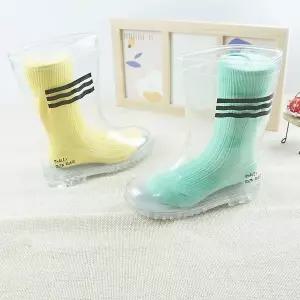 [보리보리/앙쥬]키즈장화 아동 유아 아기 주니어 어린이 투명 레인부츠 wd 180-240mm