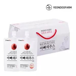 [하프클럽/연두팜]아빠의주스 사과즙 20개입 1박스 100ml