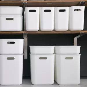 1 ＋1가규 모던 라운드 리빙박스 L-SLIM사이즈 국내생산 펜트리정리함 수납박스