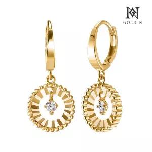 [골드앤] 18K 만월 귀걸이