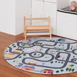 [텐바이텐]DTP 도시여행 원형러그 150 유아 자동차 도로 놀이 매트
