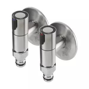 미리내 스텐 SUS304 슬림 납작 세탁기 수도꼭지 커플링꼭지 베란다