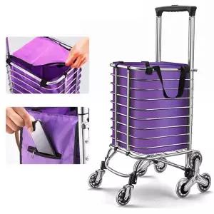 [최신형]계단도 막오르는 8륜 장바구니캐리어 쇼핑카트