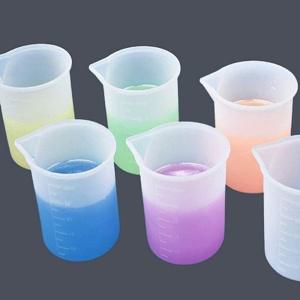 실리콘 비커 100ml 계량컵 교반컵 레진 아트 공예 재료
