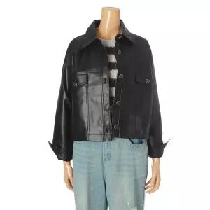 [롯데백화점]파파야 페이크카라가죽재킷(PNNRJK003C)