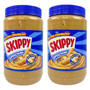 SKIPPY 크런치 땅콩버터 1.36kg x 2개