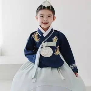 [보리보리/하랑한복]하랑한복 궁주랑 아기 어린이 명절 돌복 아동 전통 유아 여아 한복