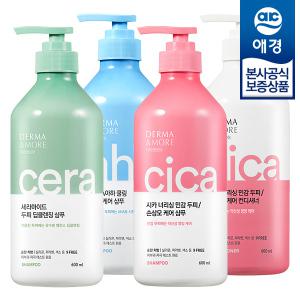 [애경] 더마앤모어 두피 샴푸/린스 600ml x2개