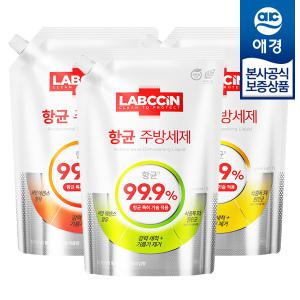 [애경] 랩신 항균 주방세제 리필 1L x3개