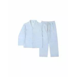 [하프클럽/휠라 언더웨어]극세사 체크나염 남성 수면파자마 세트 (FI4PJF6643M_LB