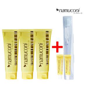 나무코니 무불소치약 125g 3개 +여행용20g 2개+울트라소프트칫솔