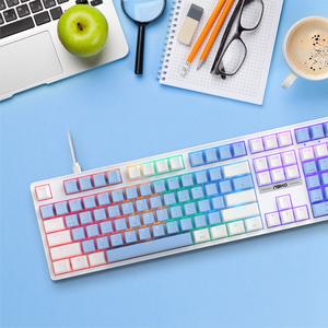 앱코 K580 투톤 키캡 교체축 게이밍 기계식 키보드 스카이 갈축