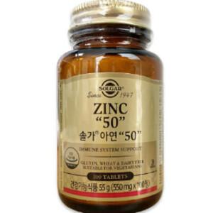 솔가 아연50 100정