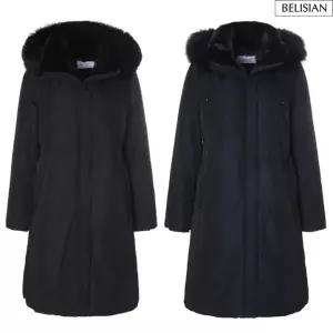 [롯데백화점]벨리시앙 토끼털 안감 구스 다운 롱 패딩 HZ4403-JS