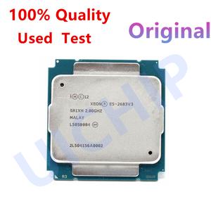 제온 CPU E5-2683V3 es 버전 QEY7 2.0GHz 14 코어 35M 120W LGA2011-3 E5-2683 V3 프로세서 E5 2683V3 268