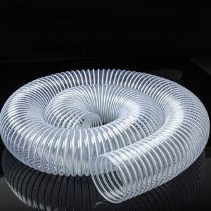 튜브 PVC 10M 집진기 배기 닥트호스 투명 주름관 X 배관 자바라 내경 30