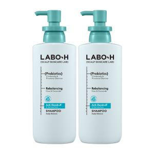 라보에이치 댄드러프클리닉 비듬 샴푸 400ml, 2개