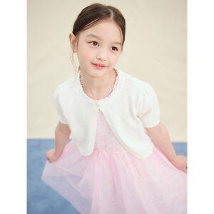 [BEANPOLE KIDS] 여아 볼레로형 카디건  아이보리 (BI545AG020)