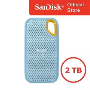 [샌디스크] 외장SSD 2테라 2TB 익스트림 SSDE61 외장메모리 대용량 스카이블루