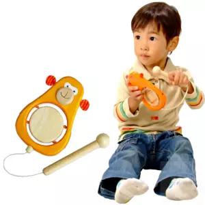 HM 나무 드럼 악기장난감 음악놀이 베이비드럼