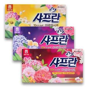 샤프란 아로마시트 섬유유연제 시트형 30매 코튼블로