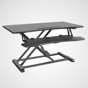 듀얼 전동 자동 높낮이조절 컴퓨터 받침대 스탠딩 움직이는 높은 높이조절 모니터 선반 테이블 책상 데스크