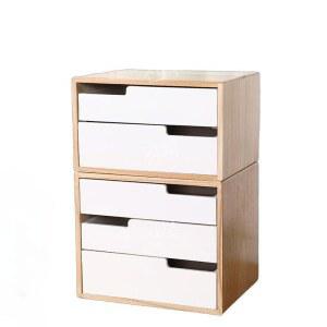 슬림 낮은 오동나무 3단서랍장 정리함 설합장 미니서랍장 400 5m 틈새수납장